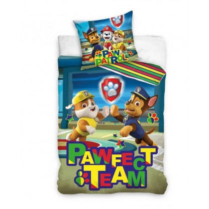 Bavlnené návliečky Paw Patrol Perfect Team