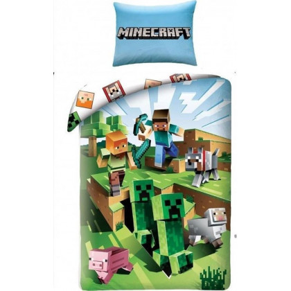 Posteľné obliečky Minecraft Farma